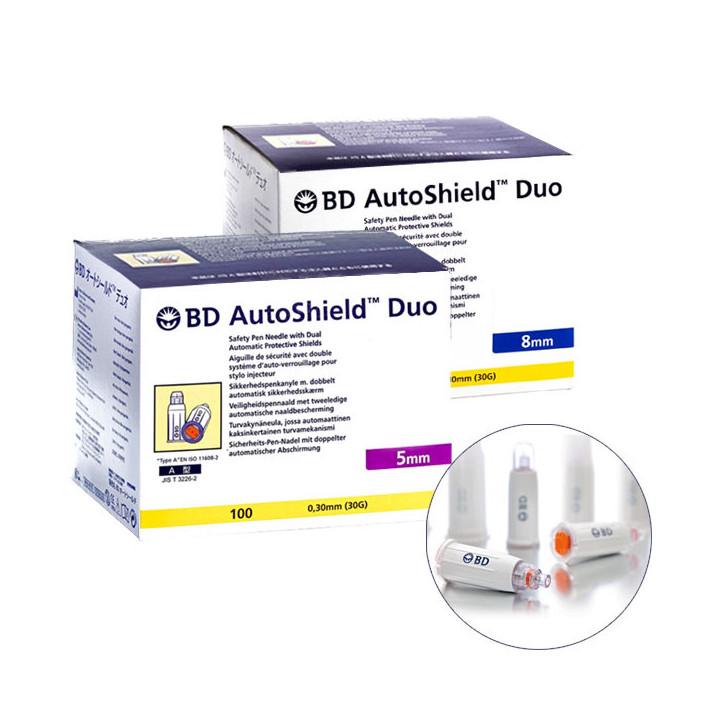 BD Autoshield™ Duo Safety-Penkanüle in 2 Grössen lieferbar