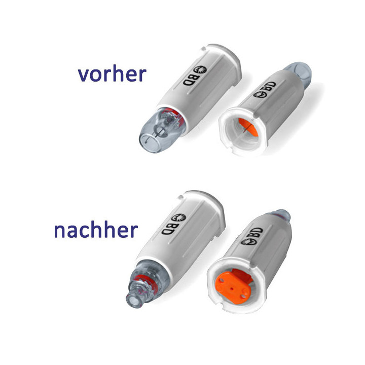 BD Autoshield™ Duo Safety-Penkanüle Sicherheitsmechanismus