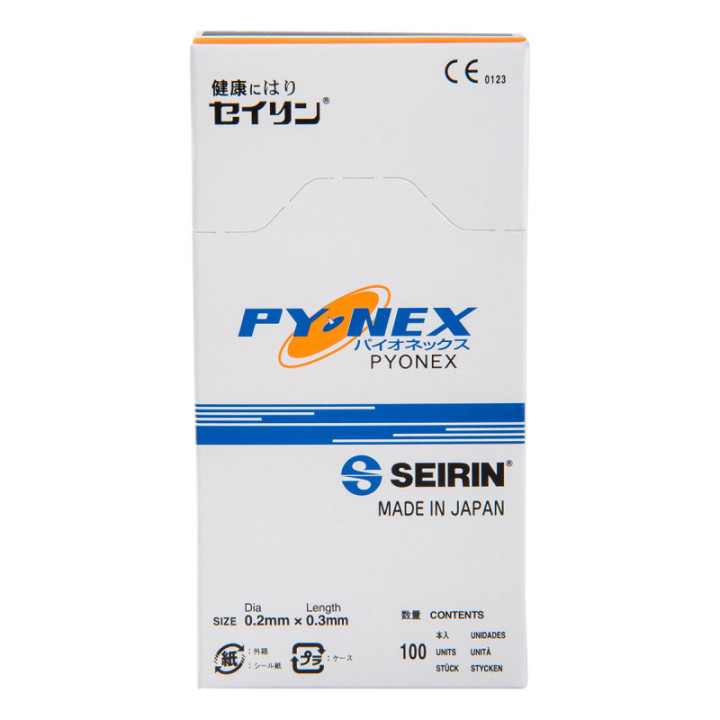 Seirin® Pyonex Dauernadeln Orange - 0,11 x 0,30 mm Box