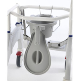 Aquatec® Ocean ERGO Dusch- Toilettenrollstuhl Toilettentopf und Halter