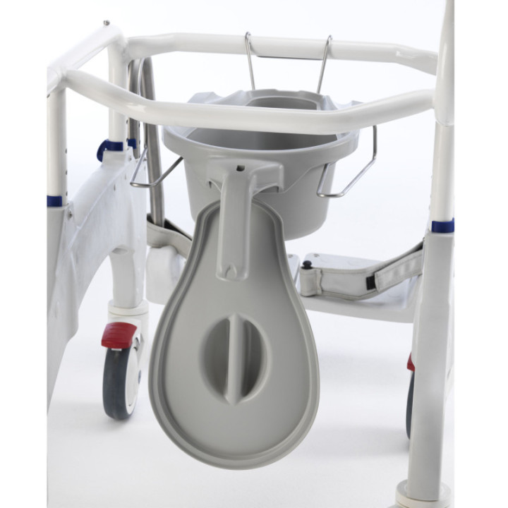 Aquatec® Ocean ERGO Dusch- Toilettenrollstuhl Toilettentopf und Halter