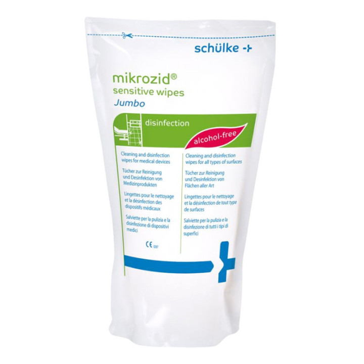 Schülke® Mikrozid® Sensitive Wipes Jumbo Desinfektionstücher Nachfüllpackung, 200 Stück