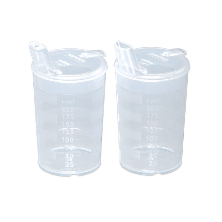 Schwarz melinip® Schnabelbecher komplett Transparent