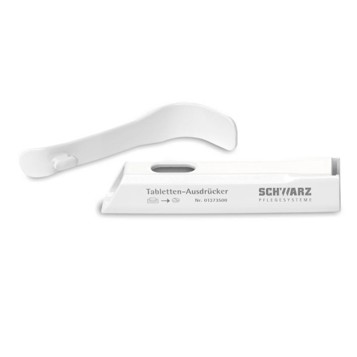 Schwarz melipul® Tabletten-Ausdrücker abnehmbarer Gri