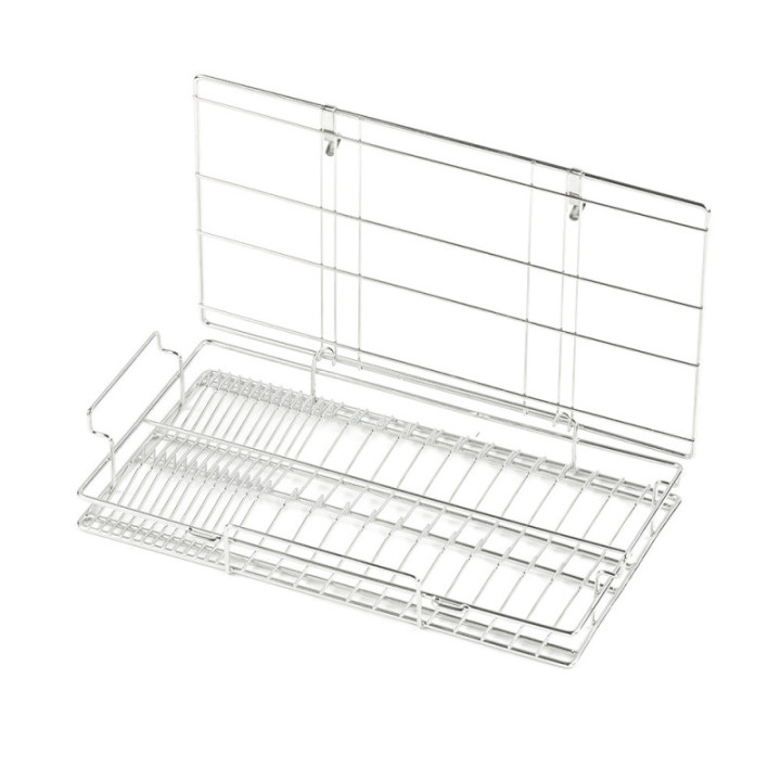 Schwarz melipul® Medi-7® Spülkorb Edelstahl leer offen
