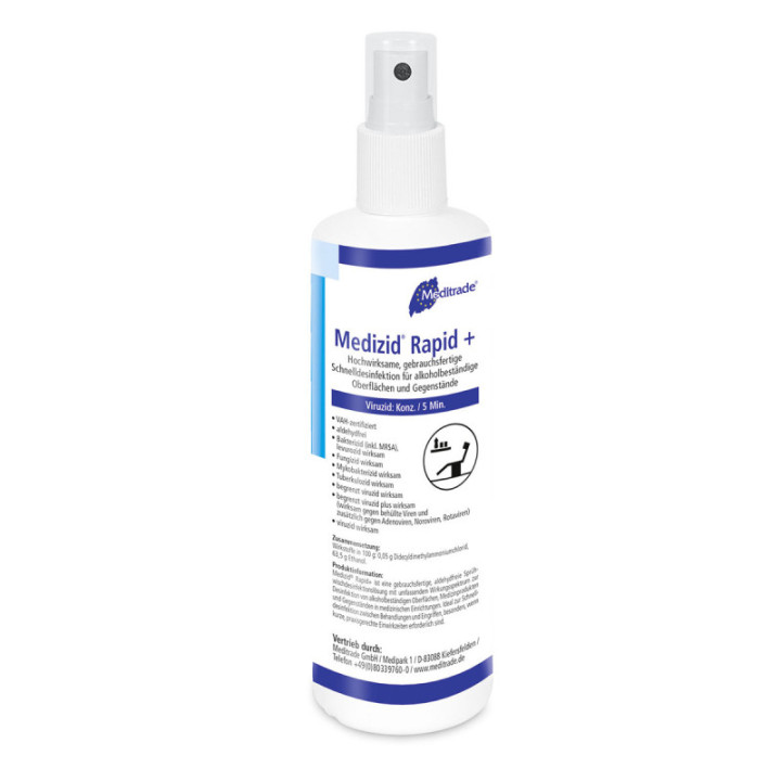 Meditrade Medizid® Rapid+ Flächendesinfektion 250 ml Sprühflasch