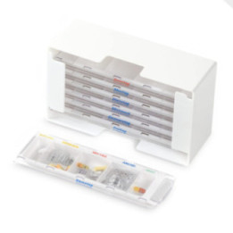 Schwarz melipul® Mehrweg-Wochen-Dispenser XL
