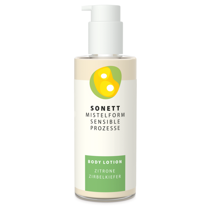 Sonett Mistelform Körperlotion | Zitrone Zirbelkiefer 145 ml Flasche