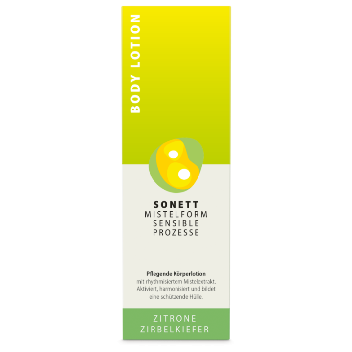 Sonett Mistelform Körperlotion | Zitrone Zirbelkiefer 145 ml Box