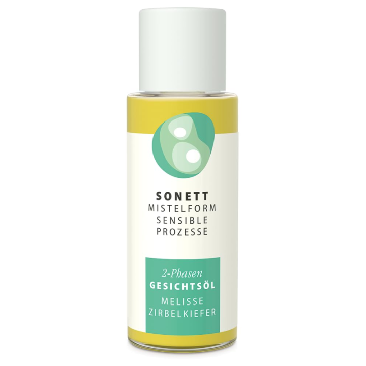 Sonett Mistelform 2-Phasen Gesichtsöl Melisse Zirbelkiefer 50 ml Glasflasche
