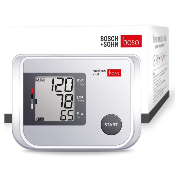 Boso medicus vital Oberarm-Blutdruckmessgerät und Box