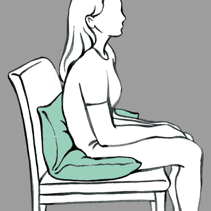 Lück Rhombo-fill® Komfortkissen Position 1