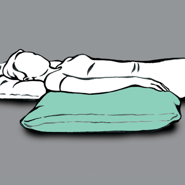 Lück Rhombo-med® Lagerungskissen mit Seitenboden Position 2