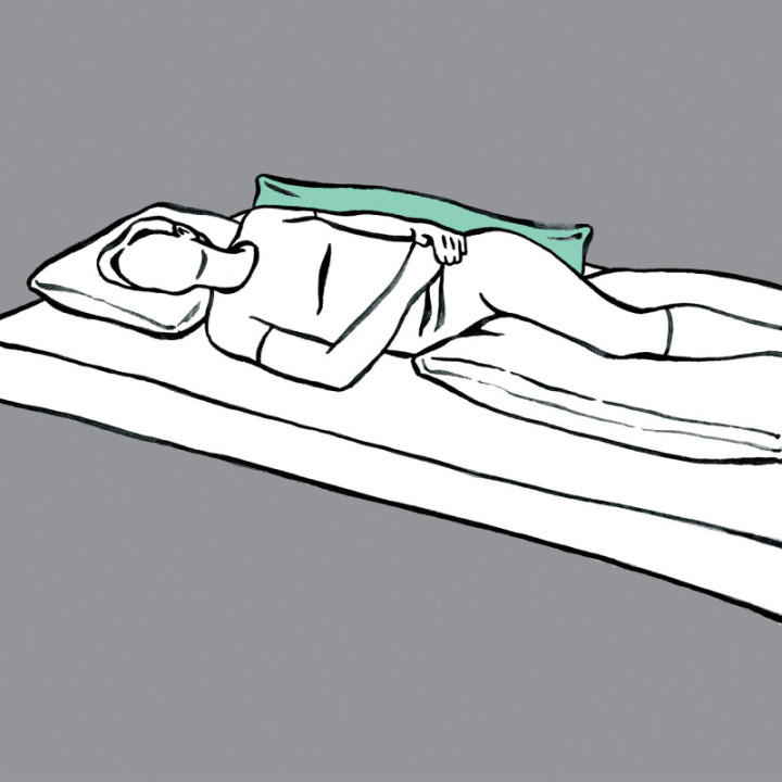 Lück Rhombo-med® Lagerungskissen mit Seitenboden Position 3