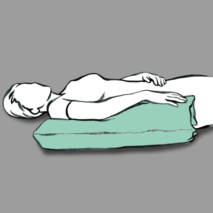 Lück Rhombo-med® Multikissen 75 x 75 cm Position2