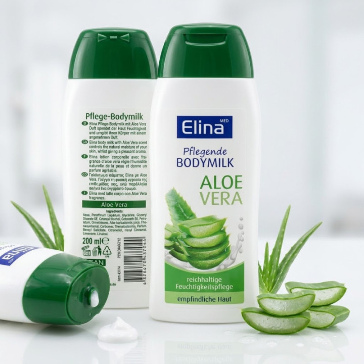 Elina Med Aloe Vera Body Milk 200 ml Anwendung
