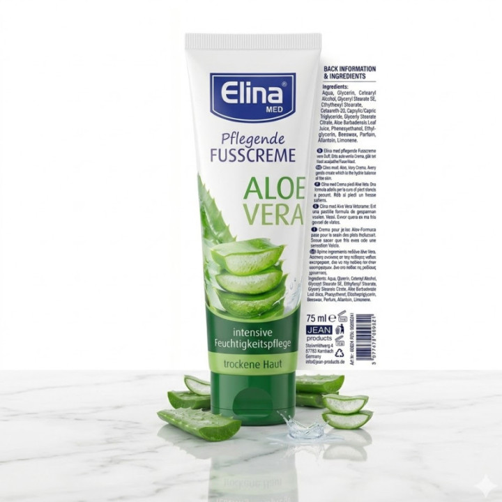 Elina Med Aloe Vera Fußcreme 75 ml Übersicht