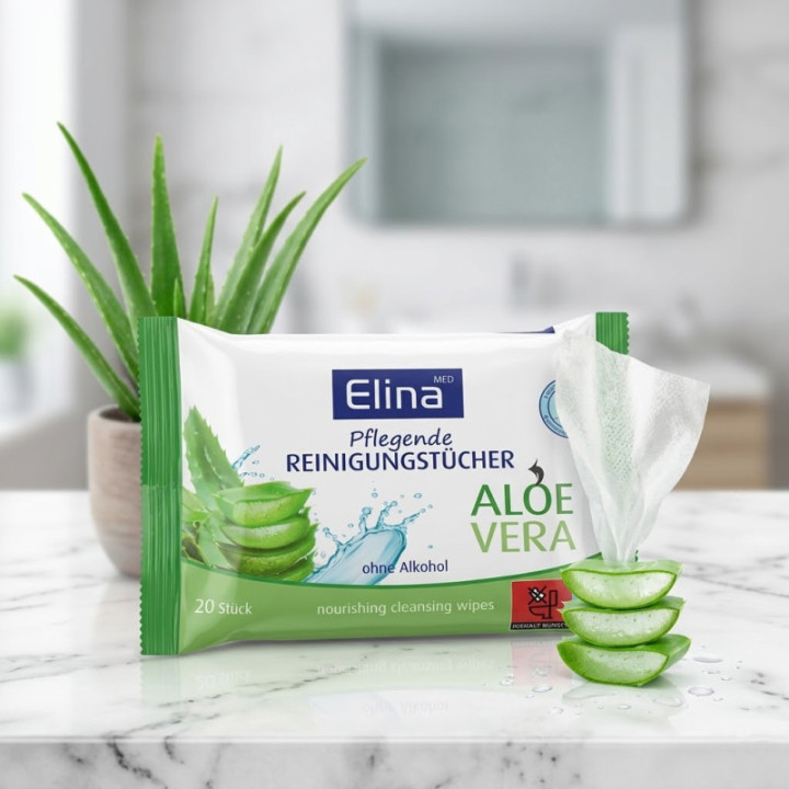Elina Med Aloe Vera Feuchttücher 20 Stück Anwendung