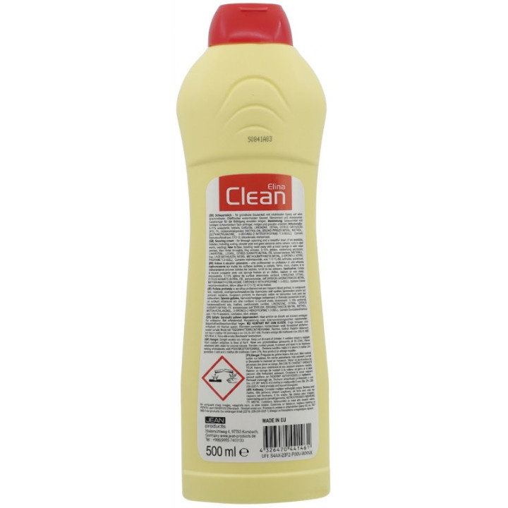 Elina Clean Scheuermilch Zitrus 500 ml Rueckseite