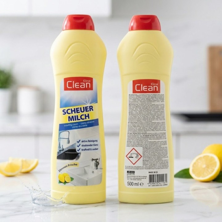 Elina Clean Scheuermilch Zitrus 500 ml Anwendung