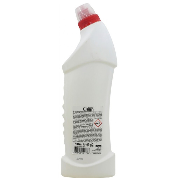 Elina Clean WC Reinigergel Lemon 750 ml Rueckseite