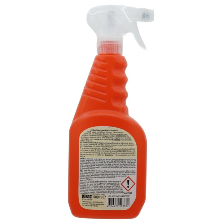 Elina Clean Power Multi Kraftreiniger 500 ml Rueckseite