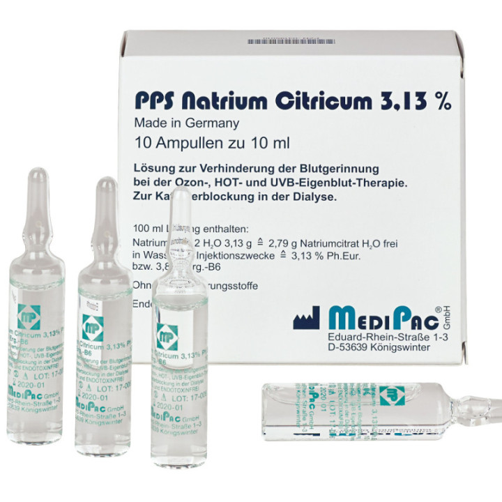 MediPac® PPS Natriumcitrat 3,13% 10 ml Ampullen