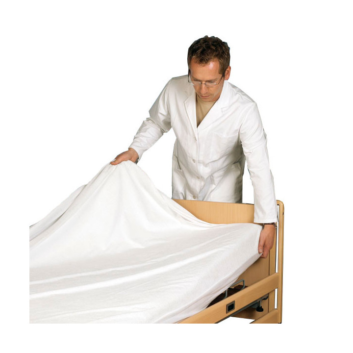 Molton Spannbetttuch 100 x 200 cm. Waschbar bis 95°