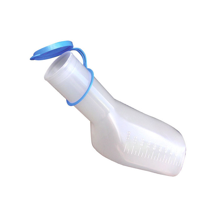 Urinflasche für Männer mit 1000 ml Fassungsvermögen aus autoklavierbarem Kunststoff.