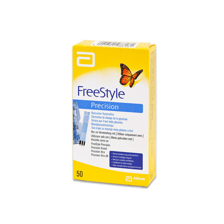 Original FreeStyle Precision Teststreifen. 50 Stück
