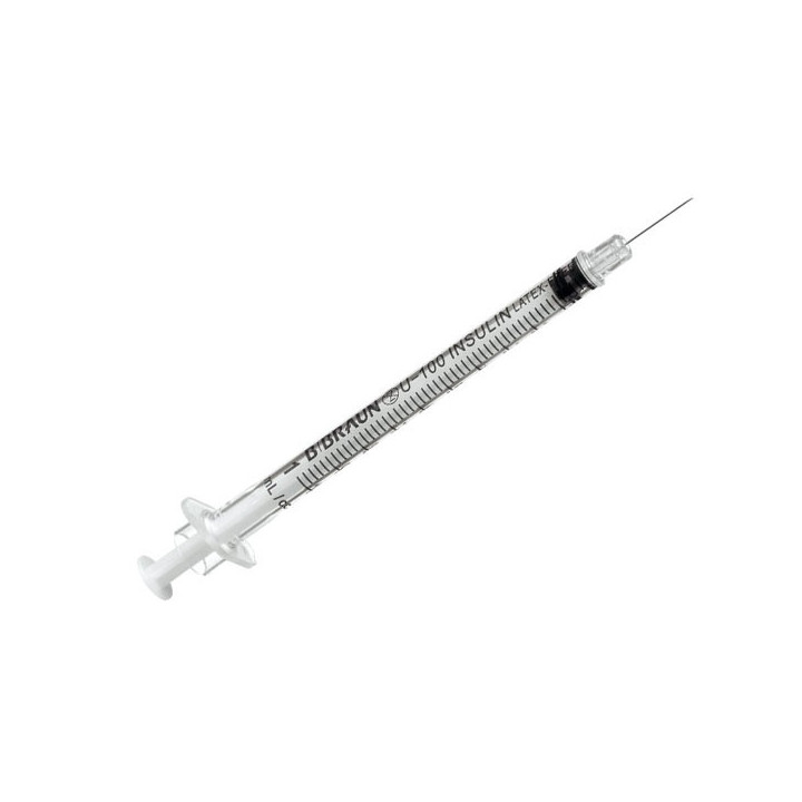 Braun Omnican® Insulinspritze U100, 100 Stück in der Packung.