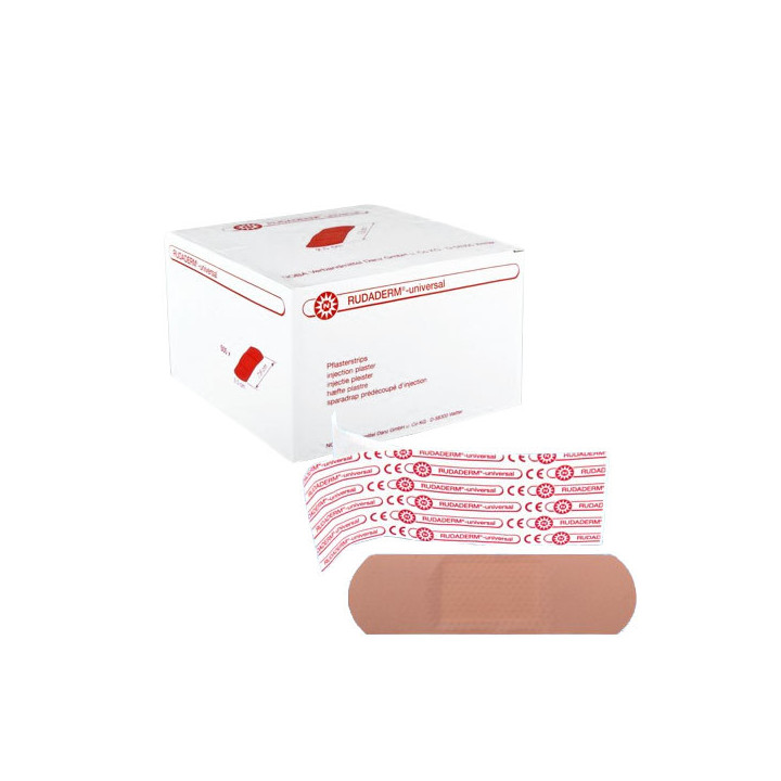 Rudaderm® Universal Injektionspflaster, 500 Stück in der Packung.