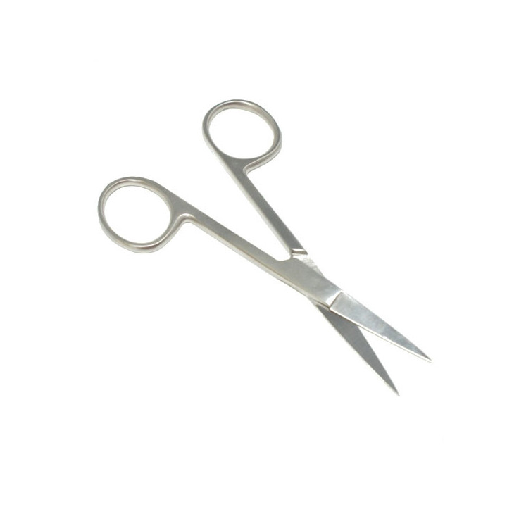 Nagelschere aus Edelstahl in gerader Ausführung.