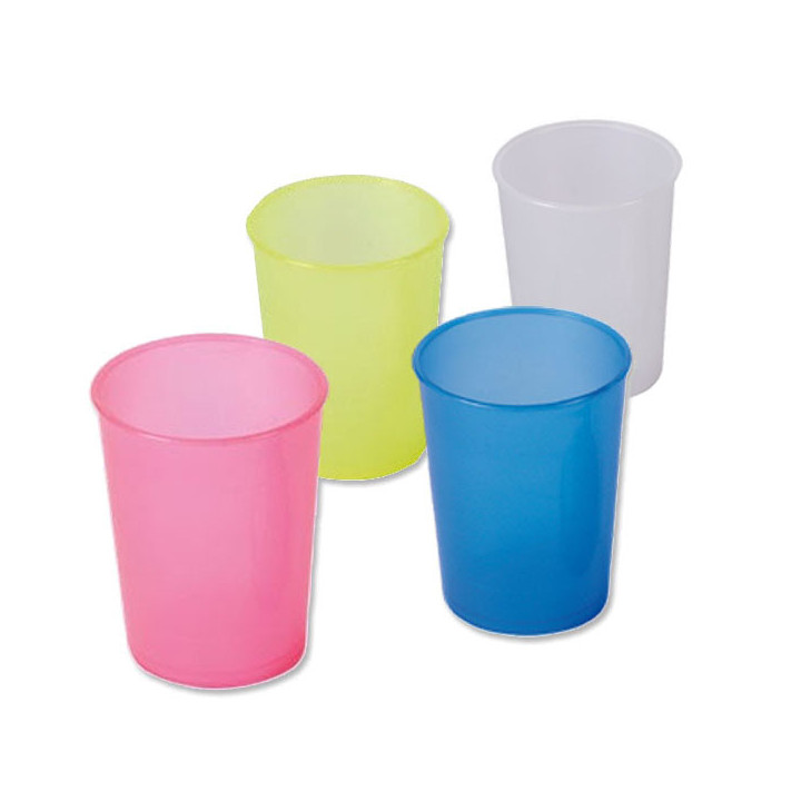 AMPri Trinkbecher Kunststoff 250 ml in 4 Farben