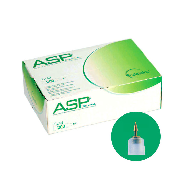 Sedatelec ASP® Original Gold Dauernadeln mit vergoldeter Stahlspitze